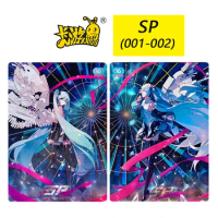 Kayou SP series (001-002)Limited Edition Collection card Hatsune Miku Anime characters Bronzing flash card Christmas gift toys