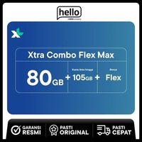Xtra Combo Flex Max 80GB + Kuota Area Hingga 105GB + Bonus Flex
