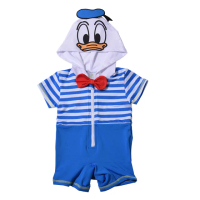 【Disney 迪士尼】迪士尼連身泳裝(泳衣 泳褲 泳裝 兒童泳裝 防曬衣)