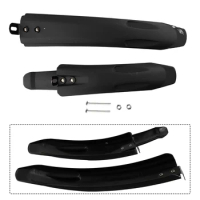 1pair 14-18 Inch Bicycle Mudguard Universal Fender Tough Mudguard Bicycle Electric Scooter Fenders Black Mudguard