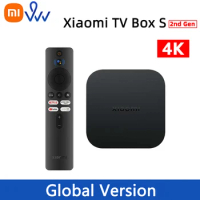 Global Version Xiaomi Mi TV Box S 2nd Gen Quad-core Processor Dolby Vision HDR10+ Google Assistant 4K Ultra-HD Media Player