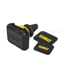 【DEWALT 得偉】磁吸式冷氣孔支架(360度旋轉 四顆N50釹磁鐵 加強型磁性)