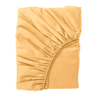 NATTJASMIN 雙人加大床包, 黃色, 180x200 公分