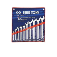 【KING TONY 金統立】專業級工具10件式複合扳手組 梅開扳手 8~24mm(KT1210MR)