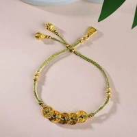 國潮五帝錢銅錢手繩手工編織手鍊新中式國風輕奢手飾
