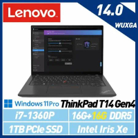 13代新機【記憶體升級】Lenovo 聯想 Thinkpad T14 Gen4 14吋 商務筆電