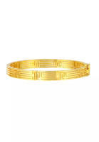 TOMEI TOMEI Meander Pattern Bangle, Yellow Gold 916