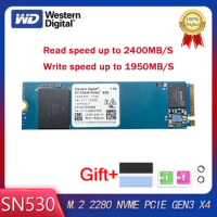 WESTERN DIGITAL WD SN530 1TB NVMe Built-in solid state drive PCIe Gen3 x4 SDBPNPZ 1T00 M.2 2280 For Desktop or Laptop