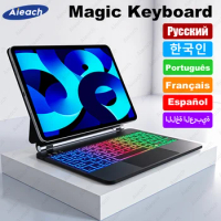 AIEACH Bluetooth Wireless Keyboard Case for iPad 10th Backlight Magic Keyboard Case for iPad Pro11 Air 4 Air 5 for iPad Keyboard