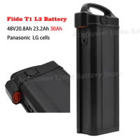 Ebike Battery for Fiido T1 Electric Bike Replacement Battery 48V20Ah 20.8Ah 23.2Ah 30Ah More Powerful Batteries 1000W Motor