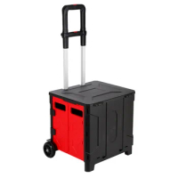Foldable Trolley Storage Outdoor Suitcase with Pulley Supermarket Grocery Shopping Cart Pet Trolley Bag