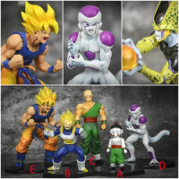 Anime Dragon Ball Z Dragonball Goku Vegeta Tien Shinhan Frieza PVC Action Figure Collection Model Toy