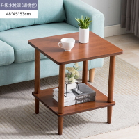 茶几/實木茶几 小茶几邊几方几邊櫃沙發邊桌實木角几客廳正方形迷你小型小方桌子【HZ60908】