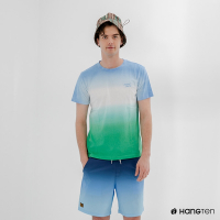 Hang Ten-男裝-漸層設計短袖T恤-綠