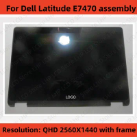 14.0 inch LCD touch screen monitor replacement For Dell Latitude E7470 2560X1440 B140QAN01.0 LP140QH1 SPH1 assembl