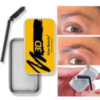 Waterproof 3D Wild Eyebrow Soap Wax Kit Feathery Eyebrow Styling Gel Long Lasting Lift Brow Sculpt Soap Makeup Cosmetic