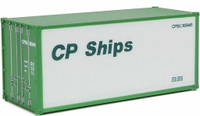 Mini 現貨 Walthers 949-8654 HO規 CP Ships 20呎 貨櫃.白綠