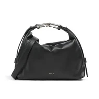 Furla Tonie M Hobo Bag Black Black