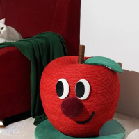 Apple Cat Grab Ball Anti Cat Grab Sofa Hemp Rope Resistant to Grab and Bite, Non Shattering Cat Grab Plate