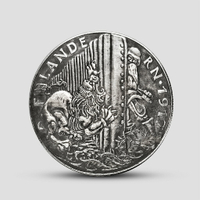 1917世界大戰佛蘭德戰役紀念銀幣 一戰硬幣銀元復古銀圓軍事收藏