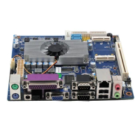Piesia Industrial Mini Itx Mainboard With CPU Intel Atom D525 + ICH8 DDR3 VGA LVDS 6COM MSATA 6USB DC12V/ATX20PIN 17*17CM