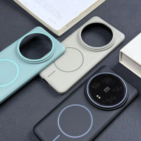 Ốp lưng bảo vệ lưng bằng nhựa cứng (PC), mỏng nhẹ, từ tính, hỗ trợ sạc không dây cho Xiaomi Mi 15/14