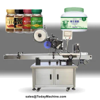 Automatic Bottle Jar Can Sticker Labeling Machine For Shampoo Lotion Plastic and Glass Bottle Labeller