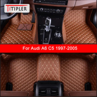 TITIPLER Custom Car Floor Mats For Audi A6 C5 1997-2005 Years Auto Accessories Foot Carpet