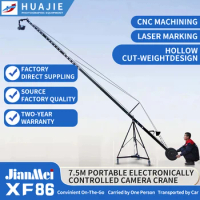 Jianmei 6-8m jimmy jib dslr camera crane photographers equipment camera crane jib remote head jib camera crane