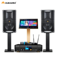 New WiFi Singing Machine Karaoke Vod Karaoke System 4TB Juke Box Professional Machine System Speaker InAndOn Karaoke Player Set