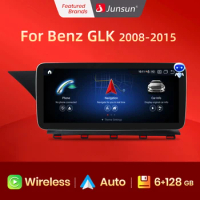 Junsun AI Voice 2din Wireless CarPlay Android Auto Car Radio For Mercedes Benz GLK250 GLK280 GLK300 2008-2015 Multimedia player