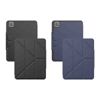 JTLEGEND 2024 iPad Pro 11吋 Ness Pro 相機快取多角度折疊防潑水布紋保護殼_含筆槽(適用M4版)