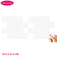 Self Adhesive Wall Sticker 3D Wall Tiles Kitchen Backsplash Bathroom Wall Sticker Peel and Stick Wallpaper for Home Decoration