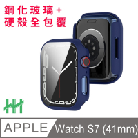 【HH】 Apple Watch Series 7 (41mm)(藍色) 鋼化玻璃手錶殼系列