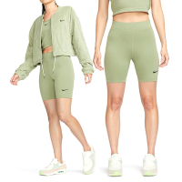 Nike Sportswear Classics 女款 綠色 高腰 舒適 單車 透氣 貼身 短褲 束褲 DV7798-386