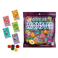 100g Beardy raksasa besar gula-gula mata menakutkan Halloween pelbagai perisa buah/raksasa besar Lol