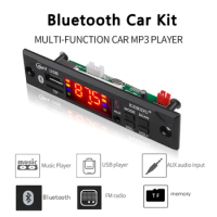 2*20W Car FM Radio Module Stereo Bluetooth 5.0 MP3 Decoder Board 12V 40W Amplifier TF USB AUX WMA KEBIDU For Home Speaker Player