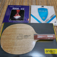 PAKET BATS TENIS MEJA ANDRO TIMBER 5 DEF PLUS MOGUL ORIGINAL