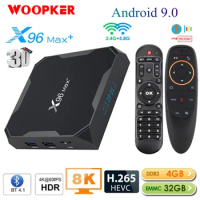X96 Max Plus Smart TV Box 1000M Android 9.0 Amlogic S905x3 8K Media Player 4GB RAM 64GB ROM X96Max Set top Box Quad Core 5G Wifi
