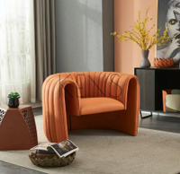 沙發 沙發椅 工作室布藝沙發雙人椅意式設計師單人椅創意個性懶人椅客廳沙發椅