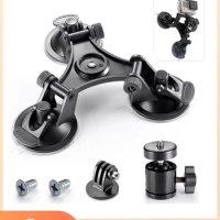 For GoPro 3-Cup Suction Cup Mount Triangular Suction Cup Car Suction Cup For GoPro Hero 12 11 10 9 8 7 Insta360 X3 DJI Action 3