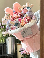 草莓熊星黛露迪士尼卡通玩偶公仔毛絨花束送女生閨蜜生日畢業禮物