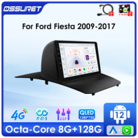 4G WIFI Carplay Android Autoradio For Ford Fiesta 2009-2014 2015 2016 2017 multimedia Car intelligent system GPS Stereo Audio FM