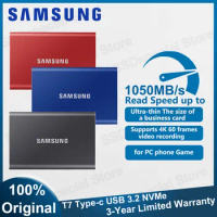 NEW Samsung T7 portable SSD Original 2TB 1TB 500GB External Solid State Drives Type-C USB 3.2 Gen2 compatible for laptop mini
