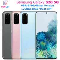 Samsung Galaxy S20 5G G981B/DS 128GB ROM Exynos 990 Octa Core 6.2" Dual SIM 64MP&amp;Dual 12MP 12GB RAM NFC Unlocked Cell Phone