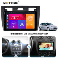For Ford Fiesta Mk5 2002-2008 2 Din Car Radio Android Multimedia Player GPS Navigation IPS Screen DSP 9 Inch