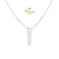 Liontin Inisial I Berlian PPD1233186 Princess Jewellery White Gold