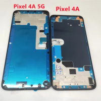 For Google Pixel 4A Middle Frame Plate Housing Bezel LCD Support Mid Faceplate Bezel Pixel 4A 5G Middle Frame