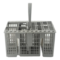 Versatile Gray Cutlery Basket for Bauknecht Indesit Hotpoint Dishwashers C00257140 Suitable for Various Models