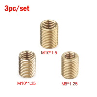 Tombol Anjakan Gear, 3 Keping, Kit Sisipan Nat Penyesuai Benang, M10x1.25 & M10x1.5 & M8x1.25 Alumin